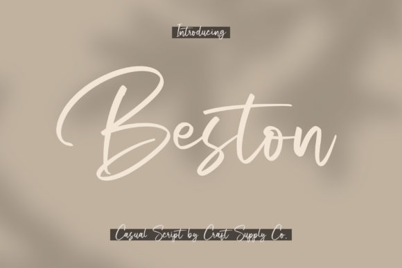 Beston: A Sweet and Cursive Font for Elegant Publishing