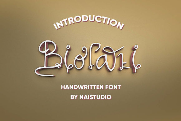 Biolati: A Sweet and Neat Handwritten Font for Editorial Design