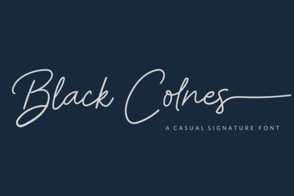 Black Colnes: A Handwritten Font for Professional Branding