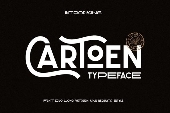 Cartoen Font Duo: A Perfect Vintage Display Font