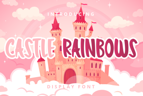 Castle Rainbows Font: A Playful Display for Creative Campaigns
