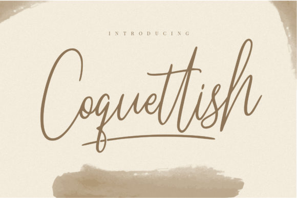 Coquettish: Elevate Your Brand with an Elegant Handwriting Font