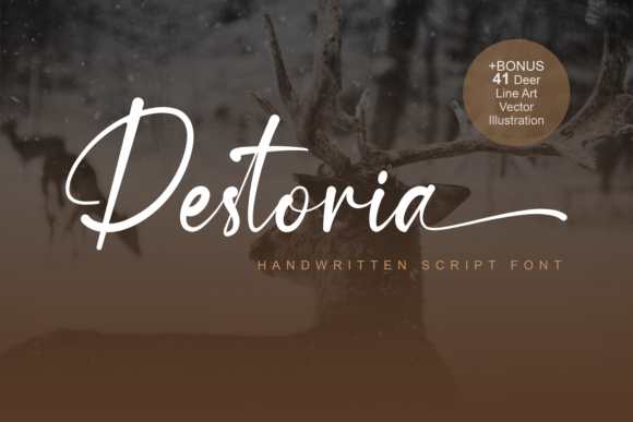 Destoria: A Handwritten Font for Polished Branding