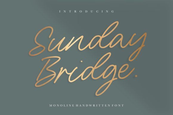 Discover Sunday Bridge: A Modern Handwritten Font