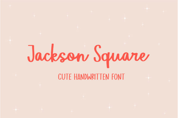 Elegant Jackson Square: A Handwritten Font for Crafters