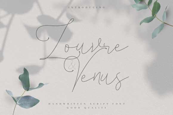 Elegant Louvre Venus Font for Handmade Creations