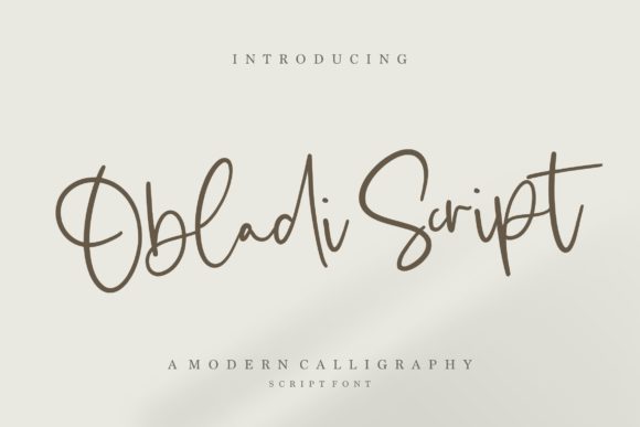 Elevate Your Brand with Obladi Script Font