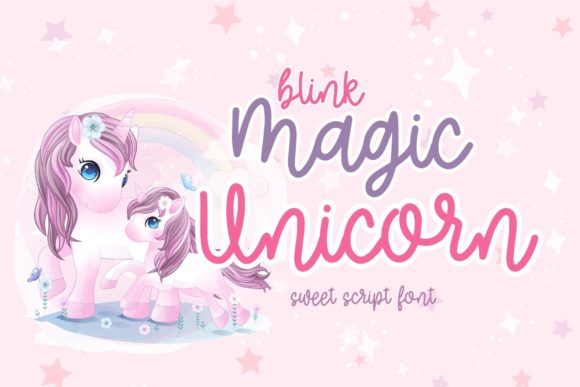 Enhance Your Brand with Blink Magic Unicorn Font