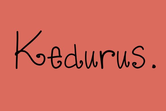 Enhance Your Brand with Kedurus: A Delicate Script Handwritten Font