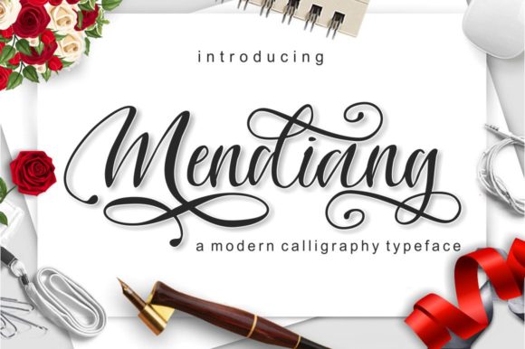Enhance Your Brand with Mendiang, the Elegant Script Handwritten Font