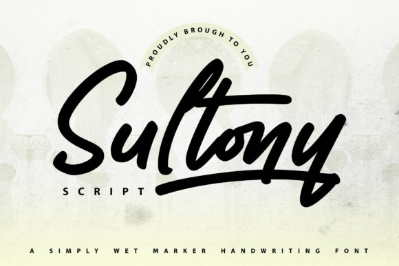 Enhance Your Brand with Sultony Marker Handwriting Font