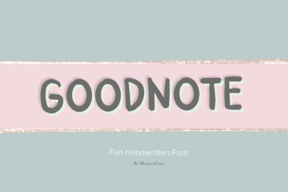 Goodnote: A Charming Handwritten Font for Creative Projects