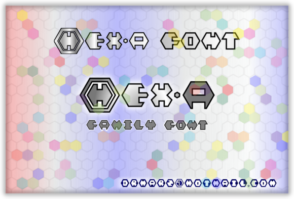 Hex-a: A Joyful Decorative Font for Creative Makers