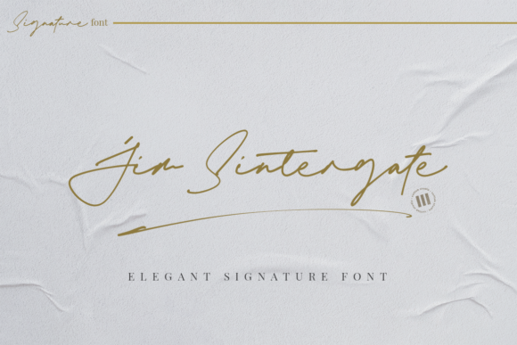 Jim Sintergate: A Timeless Handwritten Font for Crafters