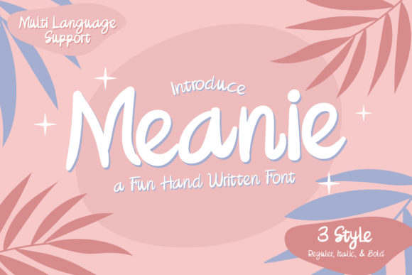 Meanie: A Sweet and Friendly Handwritten Font