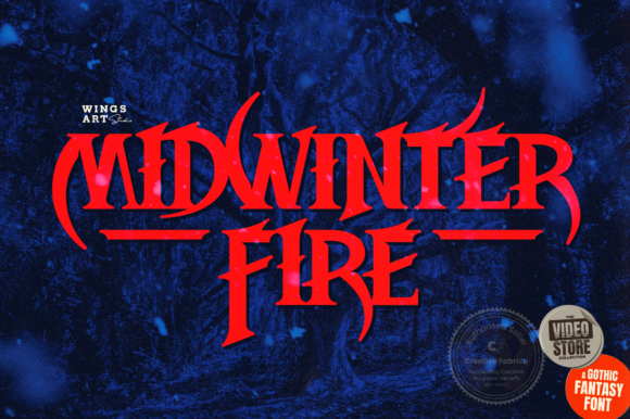 Midwinter Fire Font: A Bold Gothic Typeface for Digital Design