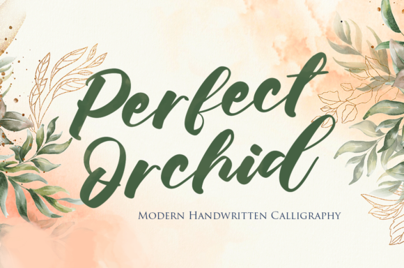 Perfect Orchid: A Handwritten Font for Makers and Designers