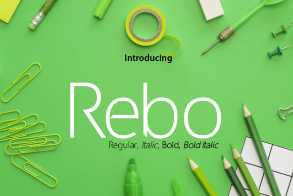 Rebo: A Fresh Sans Serif Font for Modern Branding