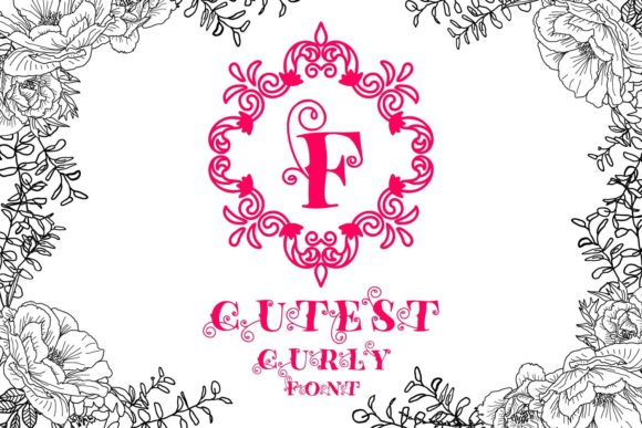 Transform Your Brand with Cutest Curly Font Monogram
