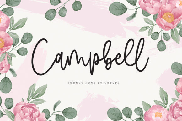 Unleash Creativity with Campbell: A Stylish Script Handwritten Font