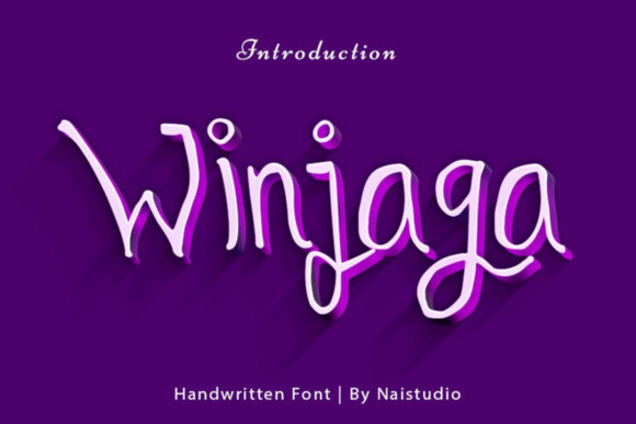 Winjaga: A Joyful Handwritten Font for Creative Web Design
